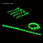 Adjustable Glowing Rubber Pet Collar With Cartoon Pattern 1 PC Random Color