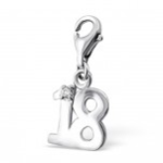 C32-C3503 - 925 Sterling Silver 18 Charm Dangle For Charm Bracelet