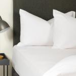 Jersey Knit Fitted Sheet White - 3 4 107X190X30CM