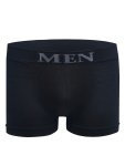 Men's Polyamide Boxer Briefs With High Stretch Knit Fabric Alphabet Pattern - Comfortable Breathable Athletic Underwear Seamless