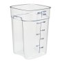 Square Polycarbonate Storage Container Clear 22 Ltr - SCS4020-C