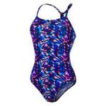 Speedo Women's Allover Digital Rippleback - W38 Navy violet