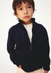 Zip-through Cardigan - Navy Blue