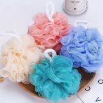 4PCS Four-color Bath Ball Large Back Rub Bath Bath Flower Bath Ball Household Bathroom Items Scrub Artifact Household Items