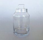 Glass Jar With Lid 24X13