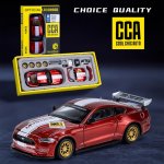 1 Box Of 1:42 Ford Mustang GT2018 Red Car Model Can Be Modified Diy Open The Door Change The Accessories Collect The Model Displ
