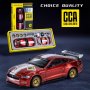 1 Box Of 1:42 Ford Mustang GT2018 Red Car Model Can Be Modified Diy Open The Door Change The Accessories Collect The Model Displ