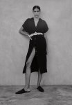 Belted Shirt Dress - Black