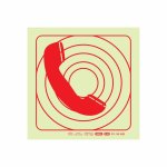 Parrot Photoluminescent 190MM Safety Sign F48 Firemans Telephone
