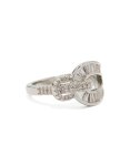 Silver Cubic Zirconia Ring - M l