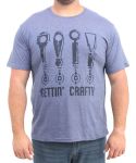 Mens Printed Get Crafty Tee - 10XL Dnim Mel