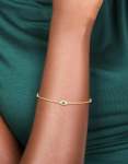 Goldair Gold Plated Cubic Zirconia Evil Eye Trio Bracelet