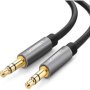 UGreen J-10732 Premium 3.5MM Round Aux Cable Black