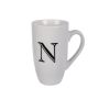 Mug - Household Accessories - Ceramic - Letter N Design - White - 12 Pack