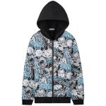 Fortnite Hoodie For Boys Teens 7-16 Yrs Zip-up Sweatshirt Sherpa Hoodies With Kangaroo Pockets Gamer Gifts For Boys 9-10 Years M