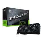 Msi Rtx 5070 Shadow 3X Oc 12GB GDDR7 6144 Cuda Cores Boost 2542 Mhz Pcie Gen 5 – New