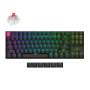 K8 Qmk 80% Tkl Wireless Mechanical Keyboard V2 Red Switches - Black