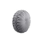 Round Pleated Velvet Cushion