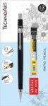 Mechanical Pencil 0.3MM With Leads And Eraser 2B
