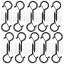 20 Piece Q Hanger Hooks With Safety Buckle Hanging SCREW-5.6CM Multipurpose