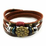Killer Deals Leather Blacelet B-fl-b - Best Bargains Online