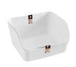 Ezy Storage Utile Large Open Front Tray - 2 Pack - White