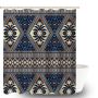 Geometric Pattern Waterproof Shower Curtain 180X180CM Decorative Curtain