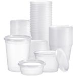 60 Pack Leak-proof Deli Airtight Food Storage Containers Bpa Free