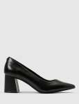 Ellie 2 Block Heel Court Shoe - 40 Black