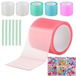 Bb Hapeayou Nano Tape For Bubble Kit - 6PCS Colorful Double Sided Elastic Tape For Balloon Decorating And Crafting