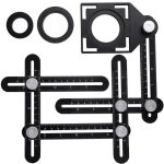 Multi Angle Measuring Ruler And Drill Guide