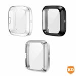 Fitbit Killer Deals Versa Tpu Protective Cases - X3 Clear Black Silver Combo - Best Bargains Online