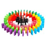 120 Colorful Wooden Educational Dominoes Blocks For Kids WT-18