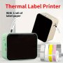 Marklife Wireless MINI Thermal Printer P15 Portable Inkless Printing Label Printer Self-adhesive Label Printer Oil Resistant Tear Resistant Household Cable Kitchen Food With 1