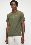 Ezra Short Sleeves Logo Crew Tee - Fatigue
