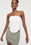 Candace Linen Corset - White