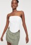 Candace Linen Corset - White