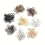 100 200 300 500PCS Metal Open Jump Rings Split Rings Connectors Iron Open Jump Rings For Diy Jewelry Making 4MM 6MM 8MM 10MM