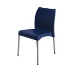 Bistro Cafe&apos Chair Armless - Navy