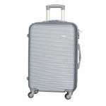 Smte Hard Outer Shell Luggage 26 Silver With Keychain