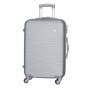 Smte Hard Outer Shell Luggage 26 Silver With Keychain