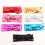 Gold Solid Shiny Bowknot Headband