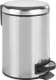 Wenko Leman Stainless Steel Pedal Bin 3L