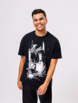 Batman Graphic Cotton T-Shirt - L Black