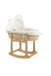 Emerald Baby Moses Basket Wooden