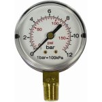 AirCraft Pressure Gauge 63MM 1 4" Bottom Fit 0-16BAR 0-1600KPA