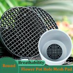 20/50PCS Round Flower Pot Hole Mesh Pad Soft Bonsai Pots Bottom Grid Mat Mesh Garden Drainage Mesh Hole Screens Mesh Pots Anti-c