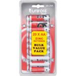 Uniross Batteries Zinc Aa 20PK U0463102