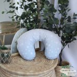 Feeding Pillow Cover Little White Stars On Blue
