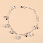 Simple Bell Hydrangea Pendant Bracelet Adjustable Hand Chain Jewelry 1 PC